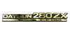 Factory Deck Lid Emblem, Gold, 79-83 280ZX