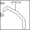 Factory Brake Master Vac Hose, Vac Side, 5/03-06 350Z