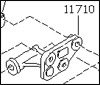 Factory Lower Alternator Mount Bracket, 70-83 240Z, 260Z, 280Z, 280ZX