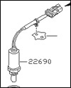 Factory Oxygen Sensor, Right, 9/93-96 300ZX N/T