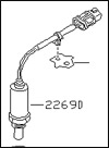 Factory Oxygen Sensor, Right, 9/93-96 300ZX Turbo