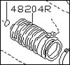 Factory Steering Rack Boot, Right, 84-89 300ZX (Z31)