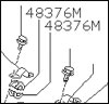 Factory Steering Rack Bushing Half, Right, 87-89 300ZX