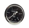 Liquid Filled Fuel Pressure Gauge, Black Face, 0-15 PSI