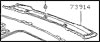 Factory Overhead Roof Trim, Silver, 82-83 280ZX Coupe