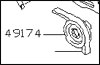 Factory Power Steering Idler Pulley, 79 280ZX