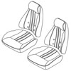 Seat Upholstery Kit, Front, Left and Right, Black, 74-76 260Z-280Z