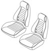 Seat Upholstery Kit, Left and Right, Tan, 72-73 240Z