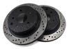 StopTech Cross Drilled/Slotted Brake Rotors, Rear, 03-05 350Z Non-Brembo