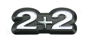 Factory Deck Lid Emblem, "2+2", 74-78 260Z-280Z