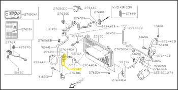 Factory A/C Receiver/Drier, 10/93-96 300ZX