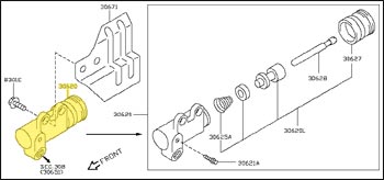 Factory Clutch Slave Cylinder, 03-04 350Z