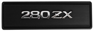 Factory Console Emblem, Black, 79-83 280ZX