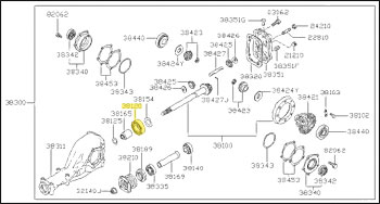 Factory Differential Pinion Bearing, Rear, 70-83 240Z-260Z-280Z-280ZX