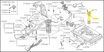 Factory Fuel Tank Sending Unit, Digital Dash, 84-89 300ZX