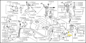 Factory Gas Cap, 92-96 300ZX