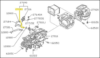 Factory Heater Hose, Transfer, 84-89 300ZX