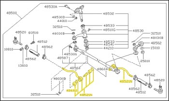 Factory Inner Socket, Linkage Type Power Steering, 79-81 280ZX