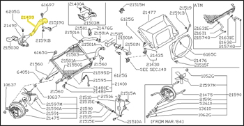 Factory Manifold Cooling Fan Duct, 84-86 300ZX All