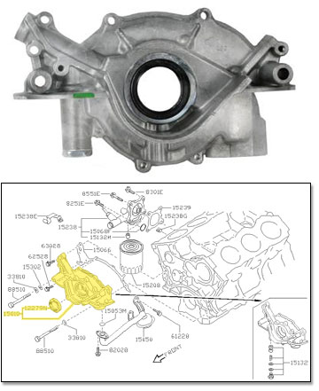 Factory Oil Pump, 7/89-9/94 300ZX Turbo