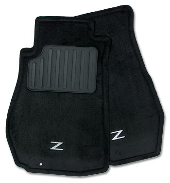 Factory Option "Z" Logo Floor Mats, Black, 03-05 350Z