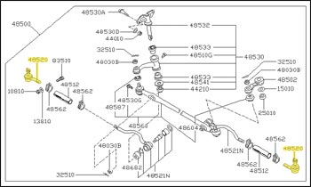 Factory Outer Tie Rod, Linkage Type Power Steering, 79-81 280ZX