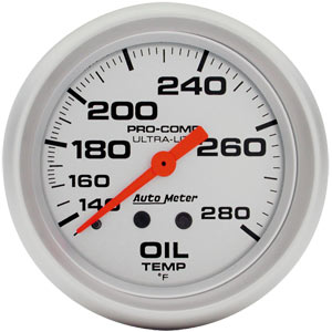 Auto Meter 140-280 Degree Oil Temperature Gauge