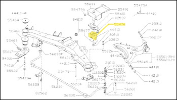 Factory R-180 Differential Mount Insulator, 79-83 280ZX