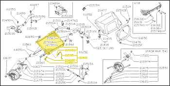 Factory Radiator, 84-89 300ZX Non-Turbo