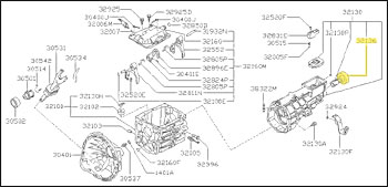 Factory Transmission Seal, Rear, 84-86 300ZX Turbo w/ Manual Trans.