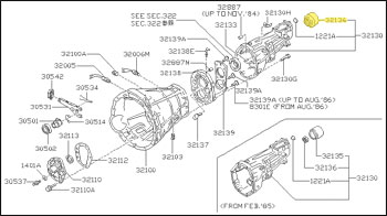 Factory Transmission Seal, Rear, 84-2/85 300ZX Non-Turbo w/ Manual Trans.