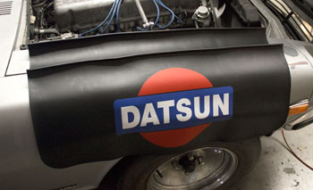 "Datsun" Logo Fender Cover