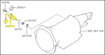 Factory Speed Sensor, 90-96 300ZX Turbo w/ Auto Trans.