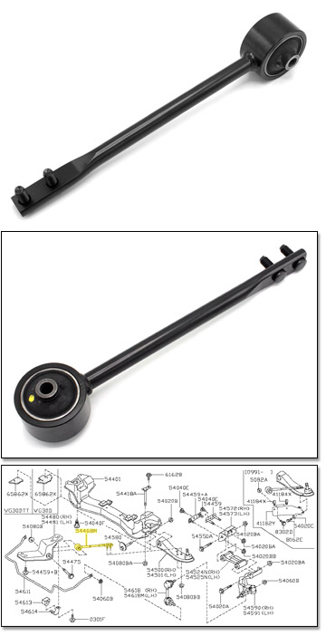 Factory Tension Rod Assembly, 90-96 300ZX N/T Coupe