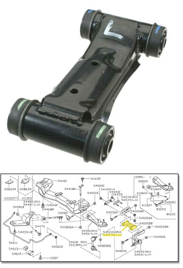 Factory Upper Control Arm, Front, Left, 90-96 300ZX