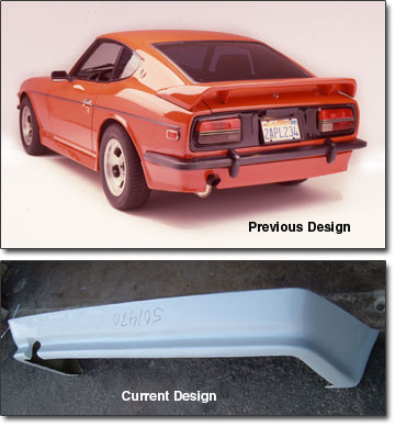 Classic Style Rear Skirt, Fiberglass, 70-78 240Z-260Z-280Z