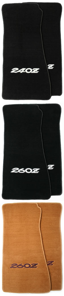 Front Logo Floor Mats, 70-8/74 240Z-260Z