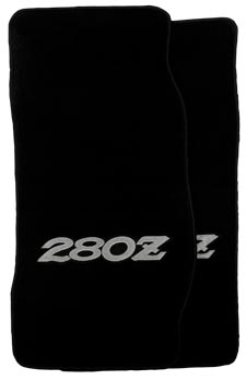 Front Logo Floor Mats, 9/74-78 260Z-280Z