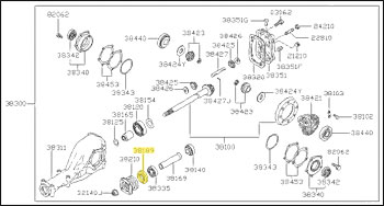 Factory Differential Front Seal, R-180, 70-76 240Z-260Z-280Z