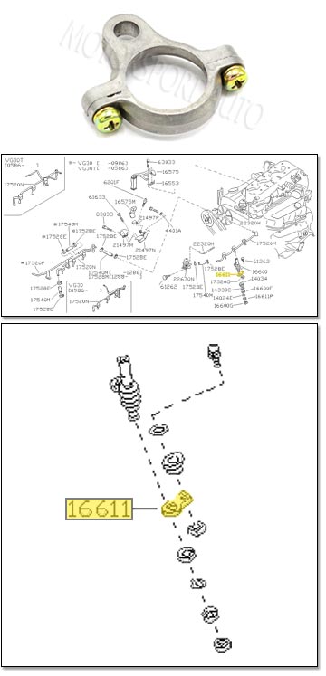 Fuel Injector Mounting Block, 86 T, 87-89 300ZX All