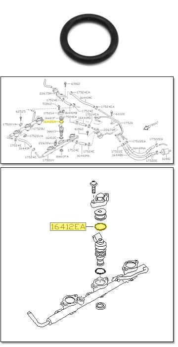 Fuel Injector O-Ring, Upper, 90-96 300ZX