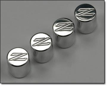 Billet Aluminum Z32 "Z" Logo Valve Stem Caps, 90-96 300ZX