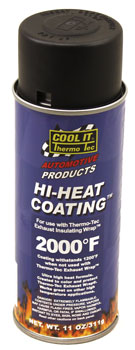 Header Wrap Protective Spray Coating, Black