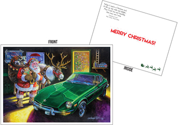 Sale! Hector Cademartori Original Artwork Z Christmas Card Box Set, "Zeason's Greetings"