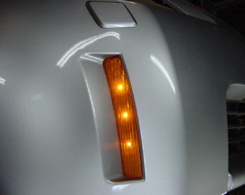 LED Front Marker Lights, Amber, 03-05 350Z