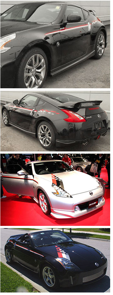 NISMO Graphics Kit, Red/White/Silver, 09-20 370Z Coupe