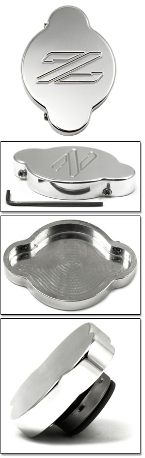 Polished Billet "Z" Logo Radiator Cap Cover, 90-96 300ZX Turbo