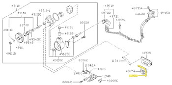 Factory Power Steering Belt, 79 280ZX