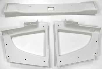 Quarter Window Trim Set, White, 70-73 240Z