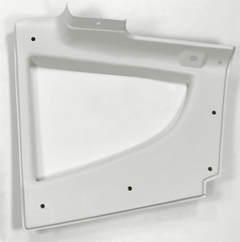 Quarter Window Trim, Right, White, 70-73 240Z